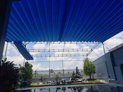 Mái xếp hồ bơi Định Quán