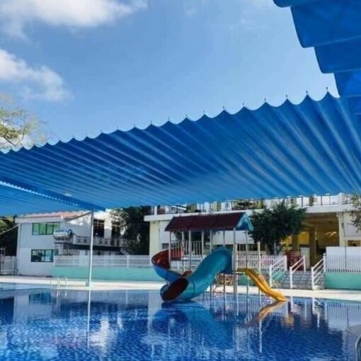 Mái xếp hồ bơi Tân Phú