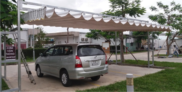 mai xep nha xe dinh quan