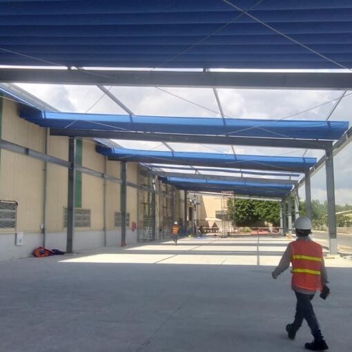 Mái Xếp Nhà Xe Định Quán