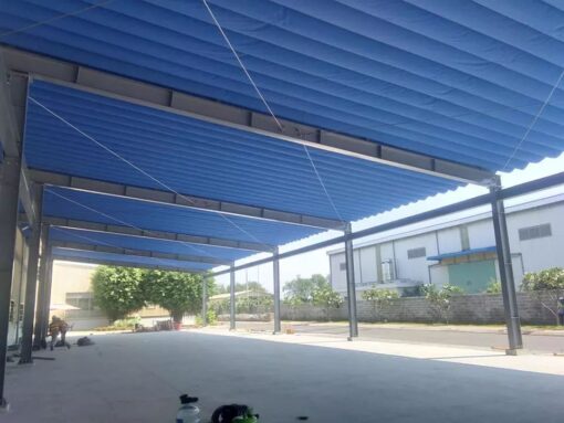 Mái Xếp Nhà Xe Quảng Ngãi