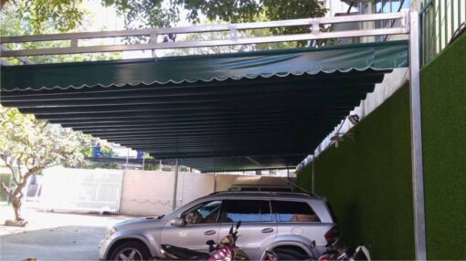 Mái Xếp Nhà Xe Tân Phú