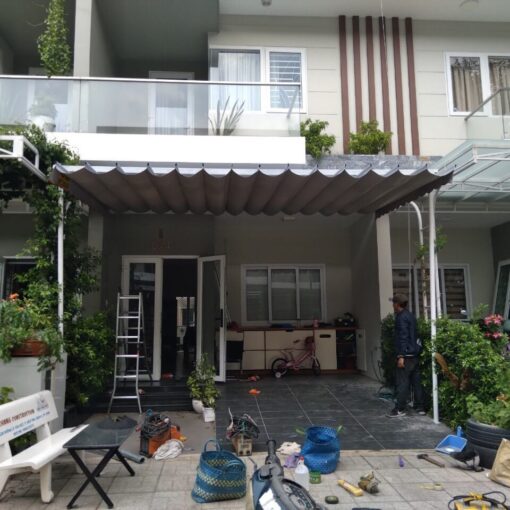 Mái xếp sân nhà Biên Hòa