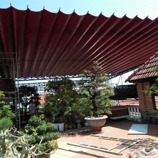 Mái xếp sân nhà Bình Chánh