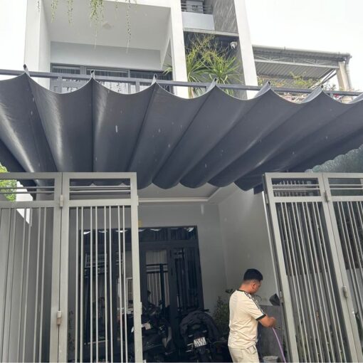 Mái xếp sân nhà Củ Chi